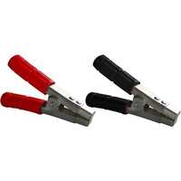Ay01.700 Battery Clamp - Mild Steel Construction, Suitable For Up To 700 Amps, White Zinc Coated With Red & Black Rubber Insulation