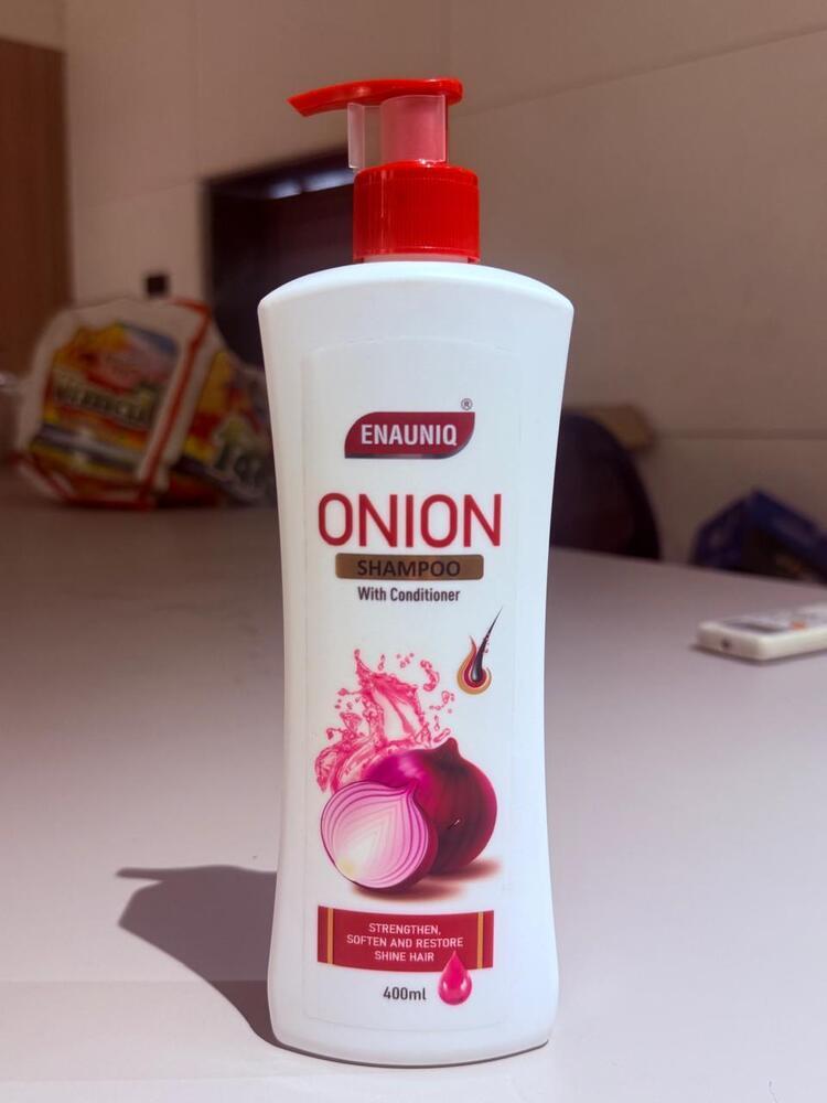 Onion Hair Shampoo - 400 Milliliter Oil , Boost Hair Growth, Reduce Hair Fall, Straighten Hair