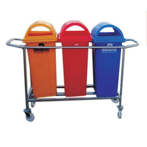 DK-1177 Super Deluxe Dustbin Trolley