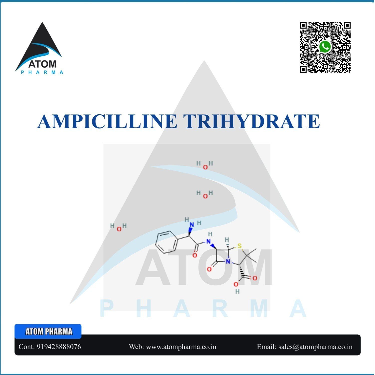 AMPICILLINE TRIHYDRATE API POWDER