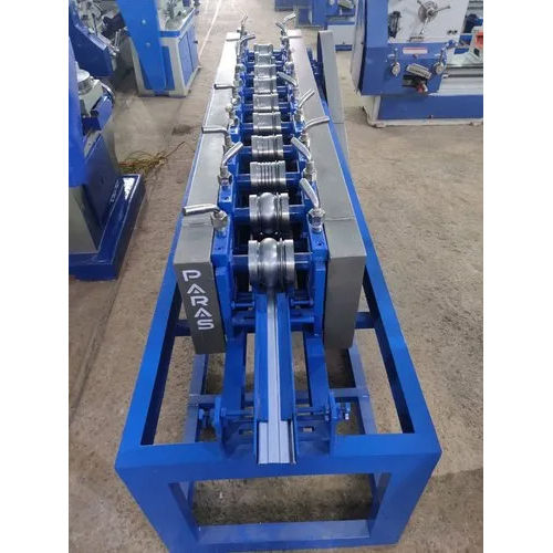 Silver And Blue 3 Hp Rolling Shutter Machine