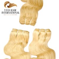 Cuticle Aligned Raw 613 Blonde Virgin Hair Bundles Body Wave 613 Indian Hair
