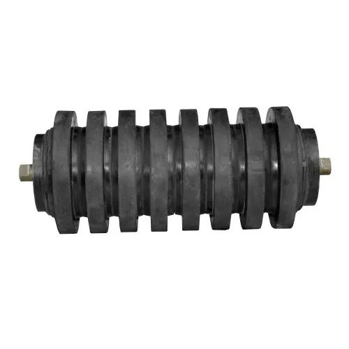 Black Rubber Impact Idler Roller