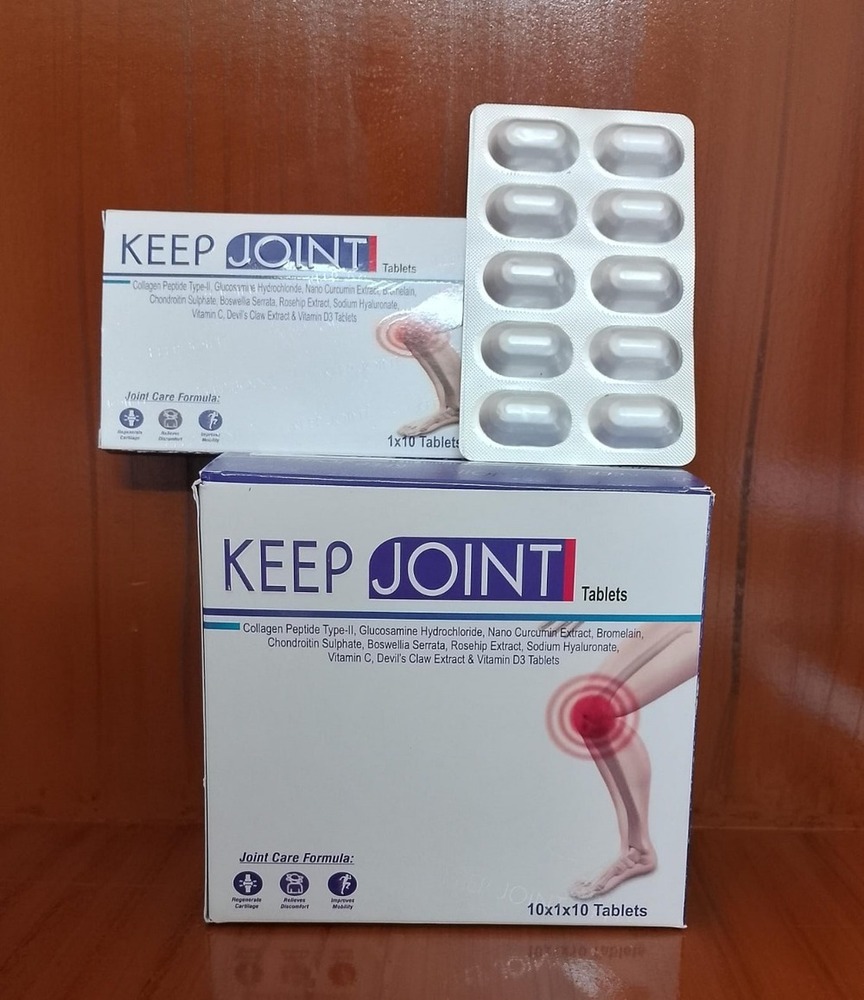 Glucosamine hydrochloride  nano curcumin extract  vitamin d3bromeiain Keep Joint Tablets