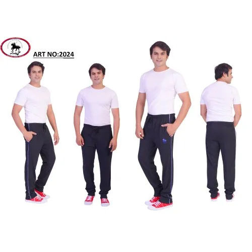 Mens Regular Fit Printed Trackpants Pack of 2 PT035BlackNavyS   Amazonin Clothing  Accessories