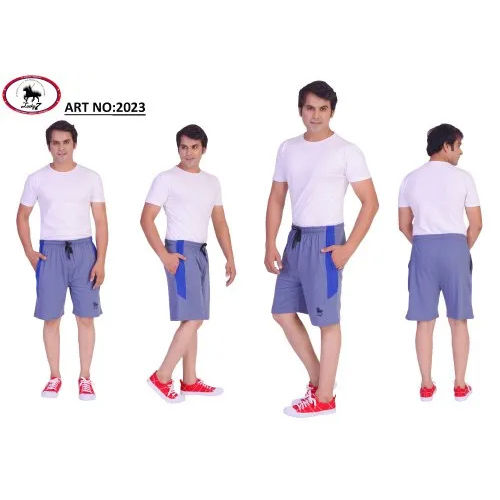 Men Solid Cotton Shorts