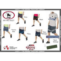 Designer Track Short - Cotton, Regular Fit, Small-XXXL Waist Size | Elastic Waist Band, 2 Pockets, Ideal for Sports Wear, Machine Wash