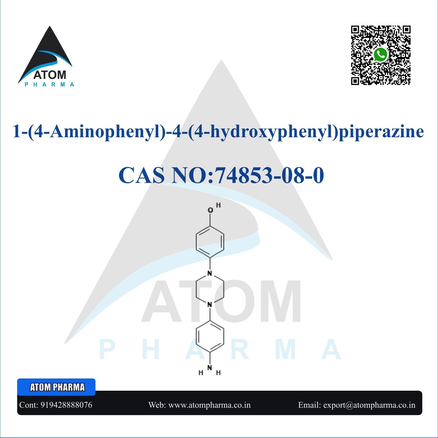 1-(4-AMINOPHENYL)-4-(4-HYDROXYPHENYL)PIPERAZINE INTERMEDIATE