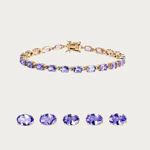 Oval Tanzanite Bracelet