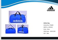ADIDAS BLUE/WHITE BAG