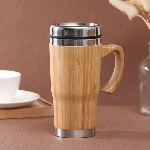 Bamboo mug with handle (new)