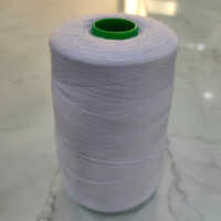 2000m White Spun Polyester Thread - 100% Polyester, 1500m Length, White Color | Light Weight, Versatile For Various Sewing Applications, Fancy Yarn