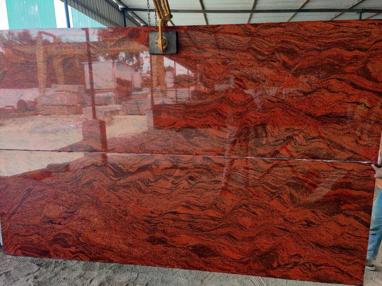 Red Multi Granite Slab