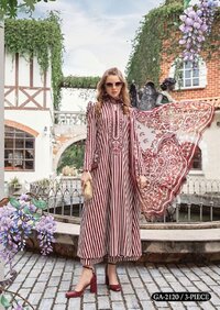 Gull AAhmed Noorain Linen Cotton Digital Print - Dress Material