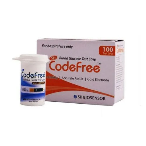 Easy To Operate Codefree Blood Glucose Test Strips