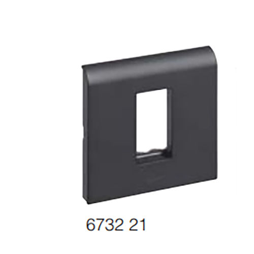 6732 21 1 module Black plates with frame