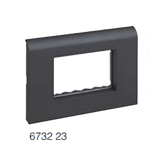 6732 23 4 modules Black plates with frame