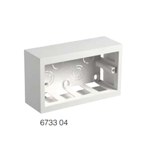6733 04 1 Plus 1Plus 2 modules Surface mounting boxes