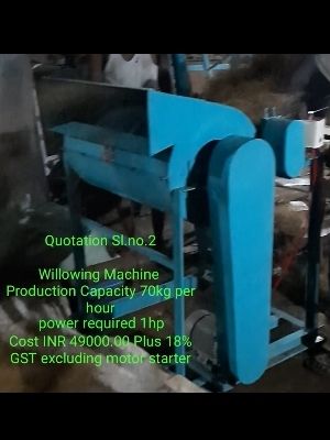 Maritime Green 18 Inch Coir Fiber Willowing Machine