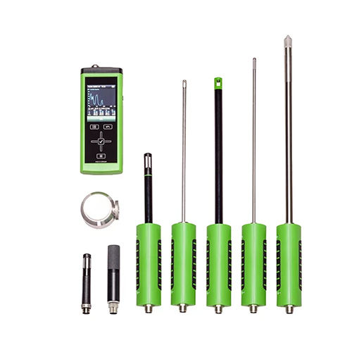 Black And Green Omniport 30 Multifunctional Hand Held Meter With Probes