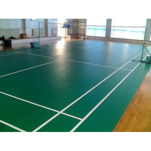 Badminton Court Flooring Service - PVC Green