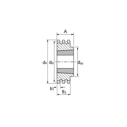 Sprocket Taper bore Triplex