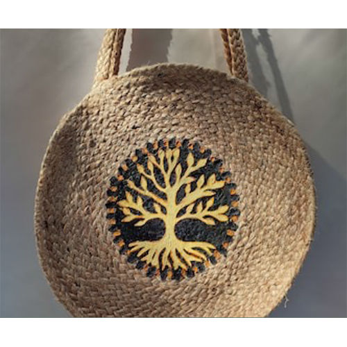 Printed Handcrafted Jute Bag for Women