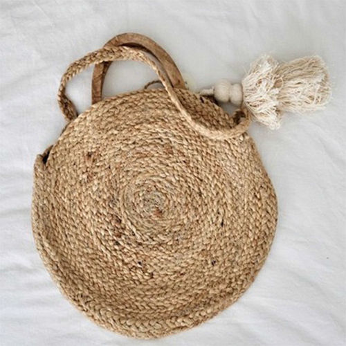 Jute Hand Bag for Multipurpose Jute Bag Round Sling Bag