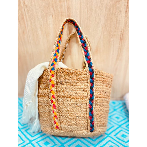Natural Jute and Cotton Handcrafted Handbag
