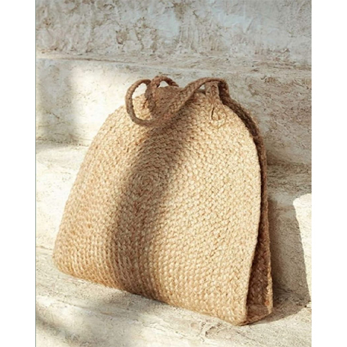 Handcrafted Jute and Cotton Multicolour Bag for Women