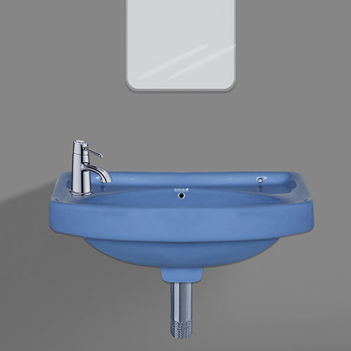 Any Color Ceramic Blue Wash Basin