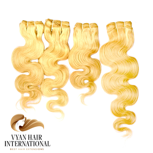 Vietnamese Virgin Hair Blonde Color Bulk Human Hair Extensions Wholesale Hair In Bulk For Sale