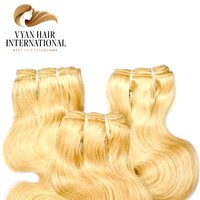 613 Blond Color Hair Brazilian Virgin Human Hair Raw Bundles