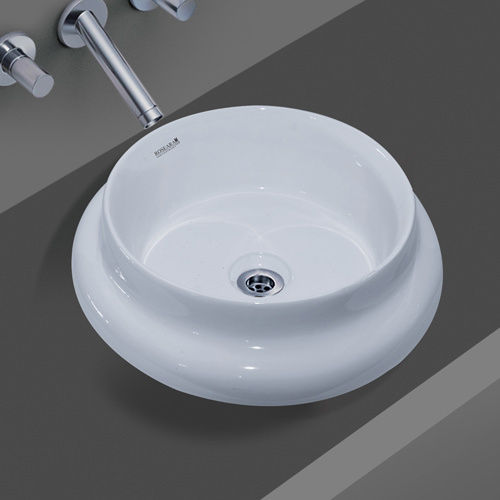 White Round Table Top Wash Basin