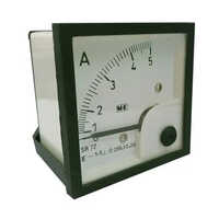 Single Phase Analog Panel Meter - Metal & Plastic, 150g, White & Black | 240v, 50hz, 0.5% Accuracy, Portable, Leakage Current Measurement