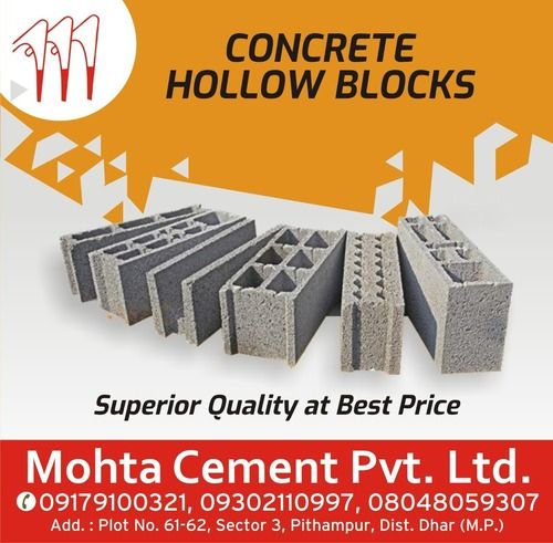 High Quality Concrete Hollow Blocks