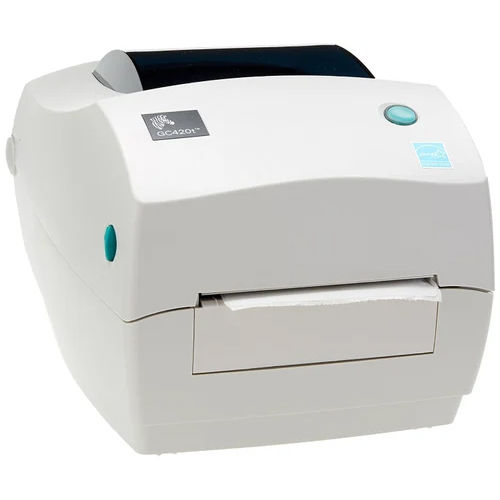 Zebra Barcode Printer - Electric Power Source, 220-240 Voltage , Durable White Design