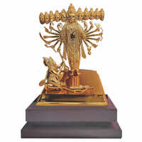 Bhagwan Vishnu Virat Roop Gold Plated