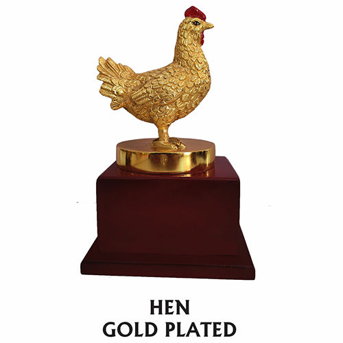 Hen Gold Plated statues