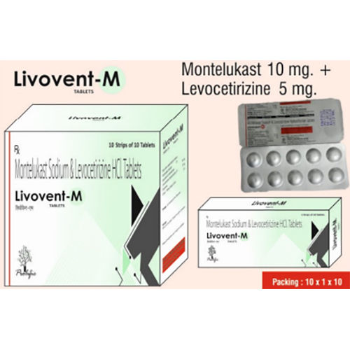 Lilovent -M Tablet Ingredients: Montelukast 10 Mg+ Levocetirizine 5 Mg