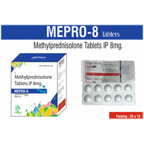 Mepro 8 Ingredients: Methylprednisolone 8Mg