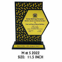 Wooden Laser Etched Trophy - Base Material: Solid Wood
