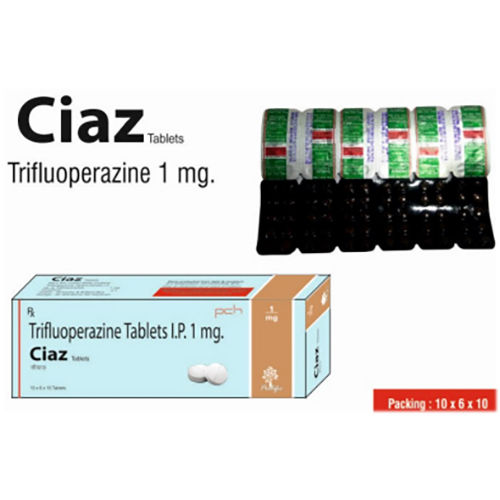 Ciaz 1Mg Tablet Ingredients: Trifluoperazine 1Mg(Green Colour)