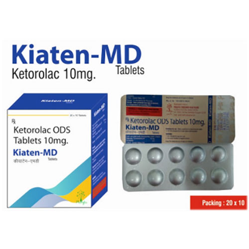 Kiaten Md Ingredients: Ketorolac Tromethamine 10Mg