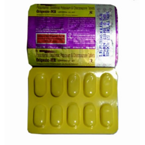 Origesic-Mr (Yellow Pvc) Ingredients: Diclofenac Potassium 50Mg+ Paracetamol 325Mg+
Chlorzoxazone 250Mg