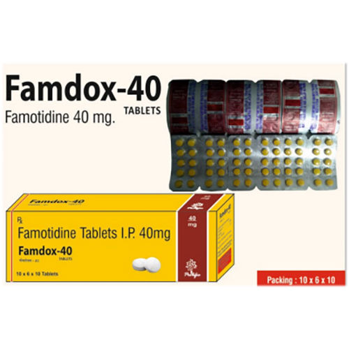 Famdox-40 (Yellow) Ingredients: Famotidine 40Mg