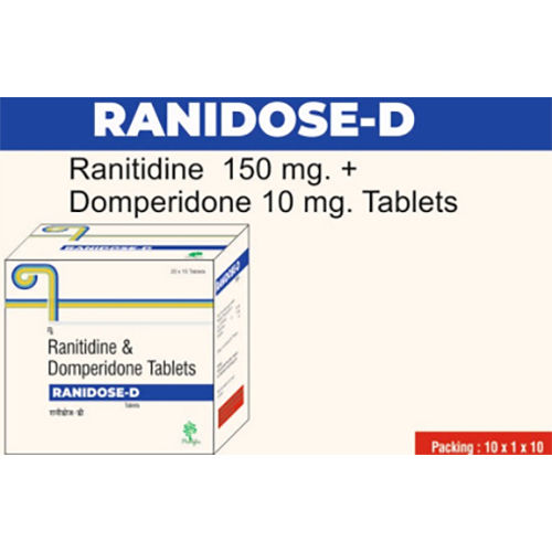 Ranidose D Ingredients: Ranitidine 150Mg + Domperidone 10Mg