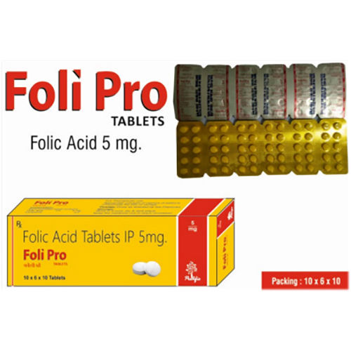 Foli Pro Ingredients: Folic Acid 5Mg