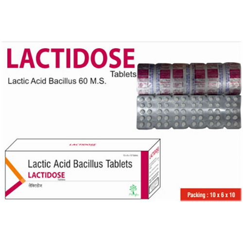 Lactidose Tablet Ingredients: Lactic Acid Basicullus 60 Million Spores