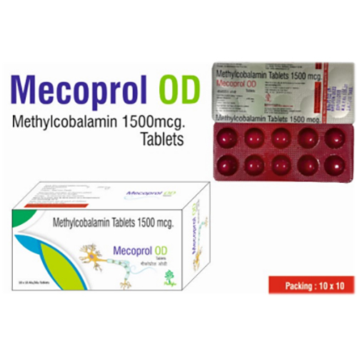 Mecoprol Od Ingredients: Methylcobalamin 1500Mcg